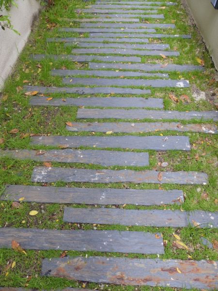 Pas japonais en barres de Schiste